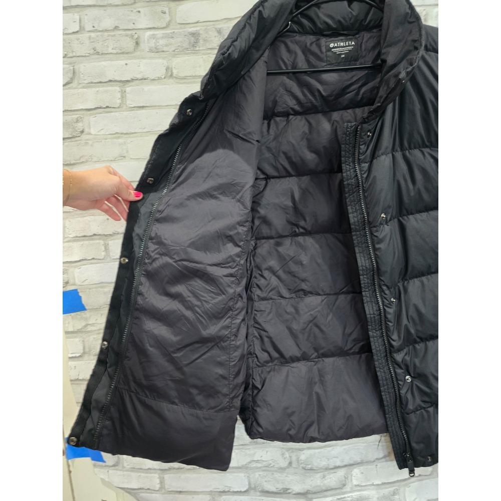Athleta Gilet Downtown Vest Womens Size 3X Black Full Zip Down Quilted Puffer - Picture 6 of 11